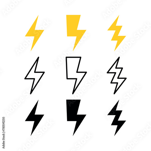 Lightning Bolts Multiple Styles Set