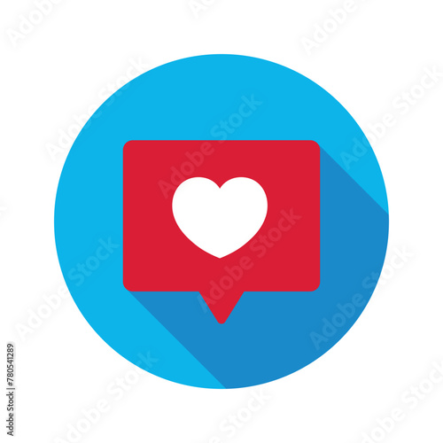 Like Message Circle Shadow