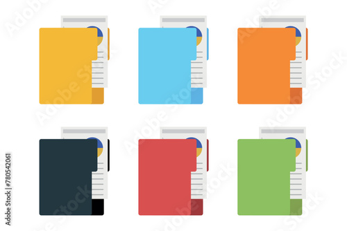Office Folder Multiple Colours Set