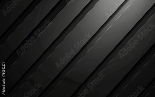 Dark deep black dynamic abstract vector background with diagonal lines. Modern creative premium gradient