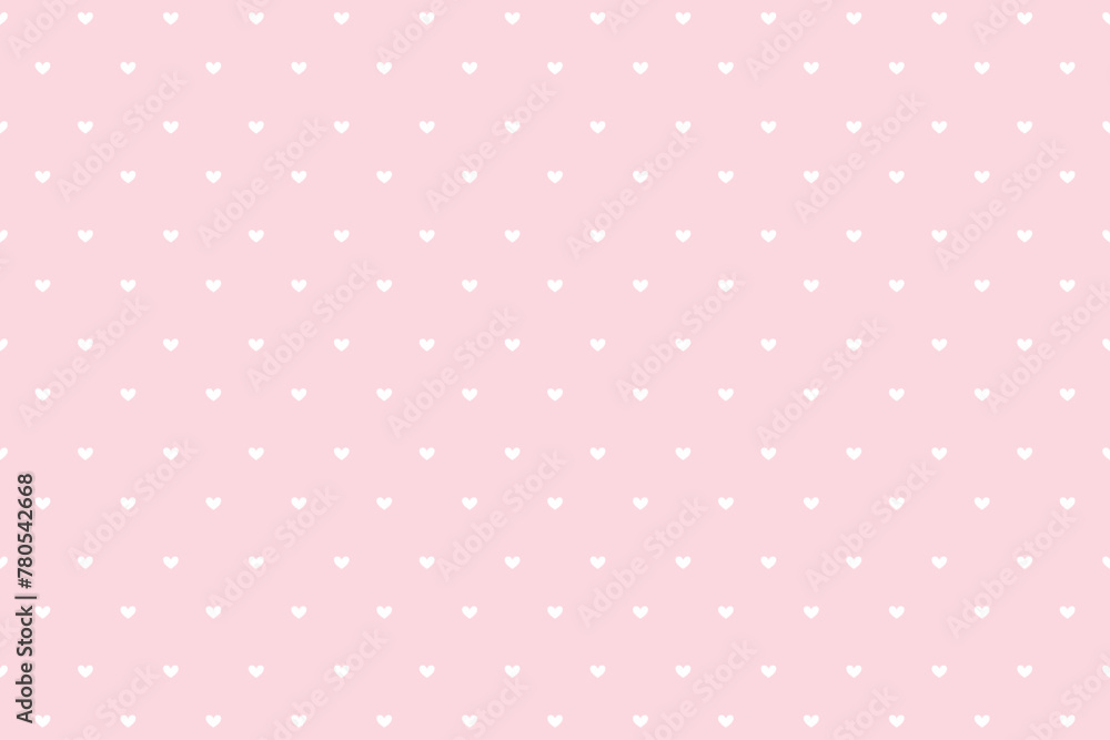 Pink Background White Hearts Pattern Pink Background White Hearts Pattern
