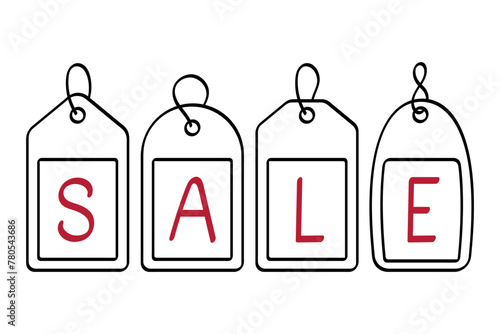 Sales Tags With Word Sale photo