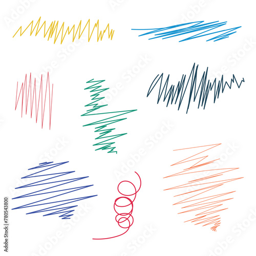 Scribbles Set Multi Colours