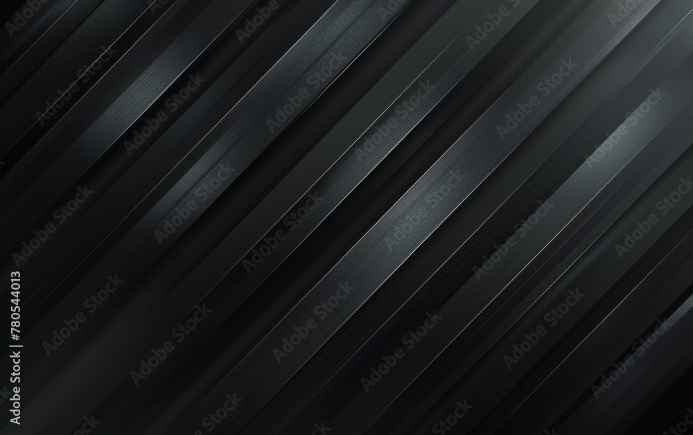 Obraz premium Dark deep black dynamic abstract vector background with diagonal lines. Modern creative premium gradient