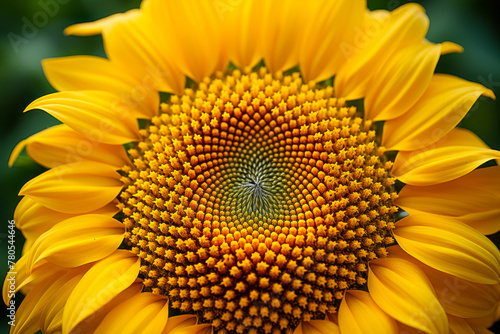 Vibrant Sunflower Perfection: Intricate Patterns of Nature