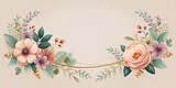 Minimalist Floral Mother's Day Background - Soft Pastel Colors