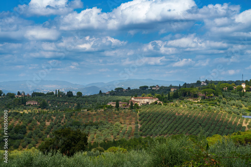 Rural landscape of Chianti  Tuscany  Italy
