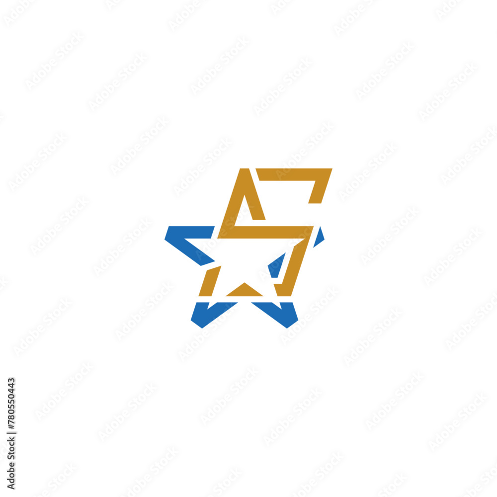 Star S letter company logo design. Star S letter company logo design.