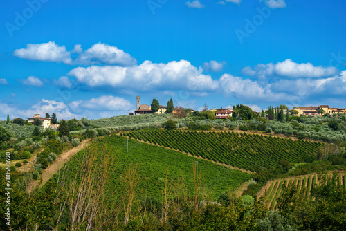 Fototapeta Naklejka Na Ścianę i Meble -  Rural landscape of Chianti, Tuscany, Italy