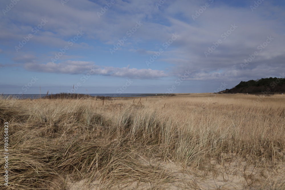 Blick auf die Küstenlandschaft bei Cuxhaven an der Nordsee Blick auf die Küstenlandschaft bei Cuxhaven an der Nordsee