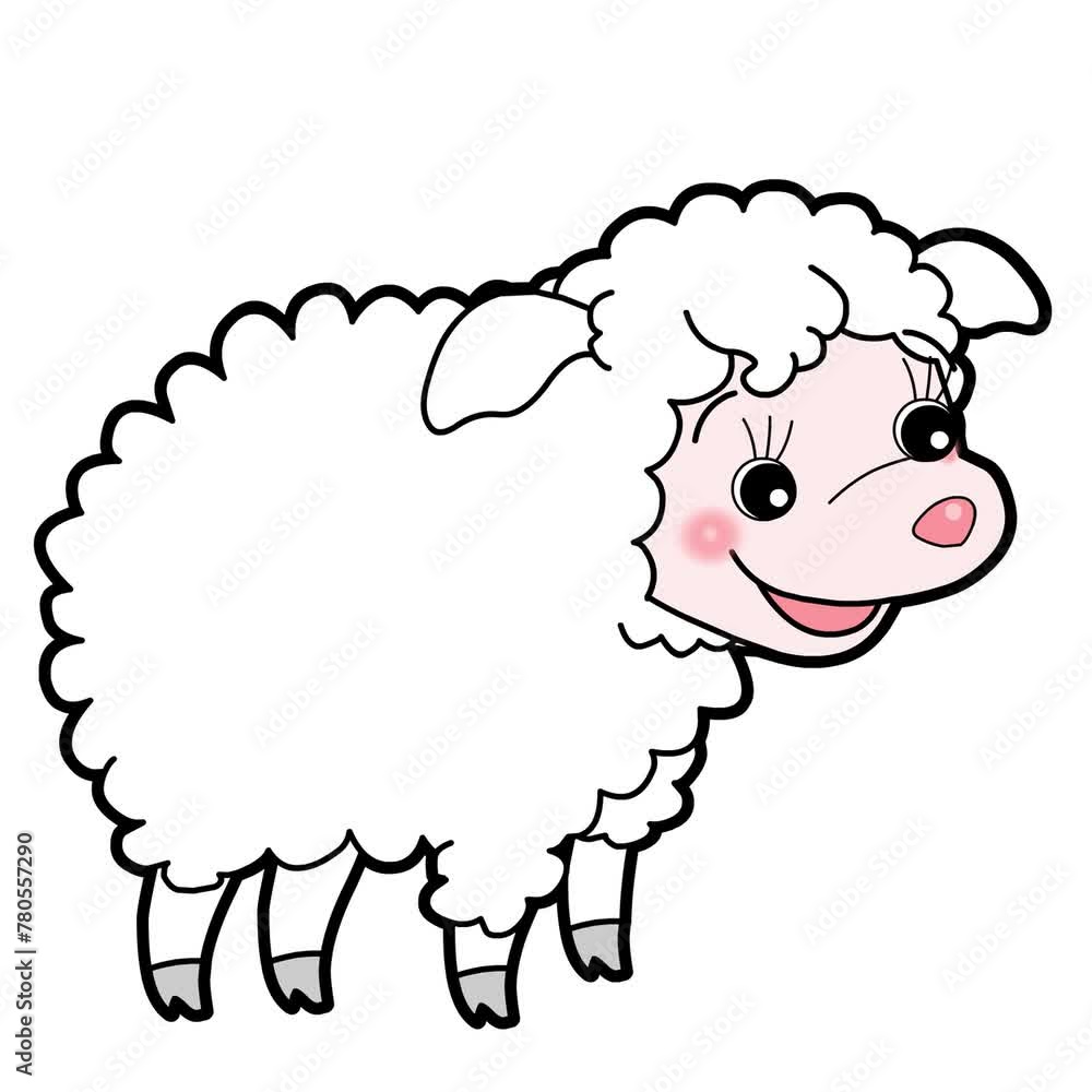 sheep cartoon vector style motion sheep cartoon vector style motion