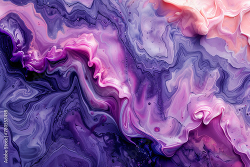 Vivid Marbled Swirls in Pink and Purple Hues