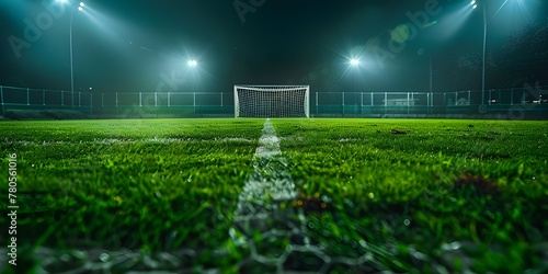 Soccer Field with Spotlights






