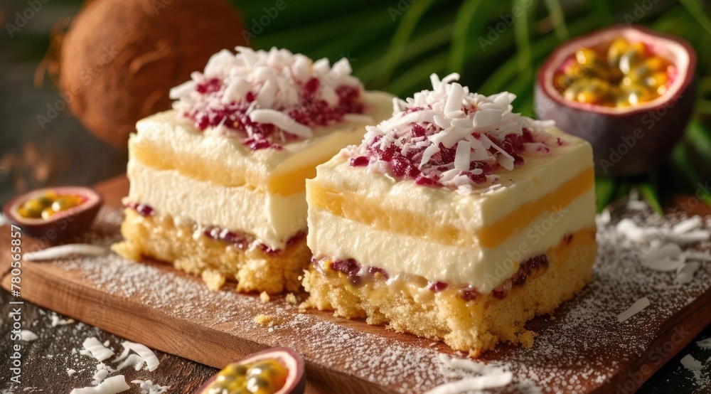 tropical coconut and passion fruit cake with precision tropical coconut and passion fruit cake with precision