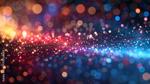 A blurry image of a colorful background with lights, AI