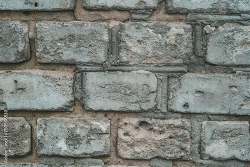 Close-Up of Brick Wall Constructed of Bricks