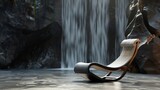 A chair that rocks gently by itself, cradling its occupant in waves of calm and whispers of stories from its many sitters, Hyper realistic