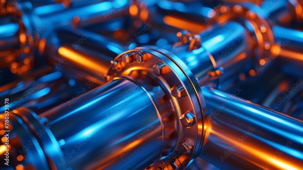 A close up of a bunch of pipes that are all different colors, AI A close up of a bunch of pipes that are all different colors, AI