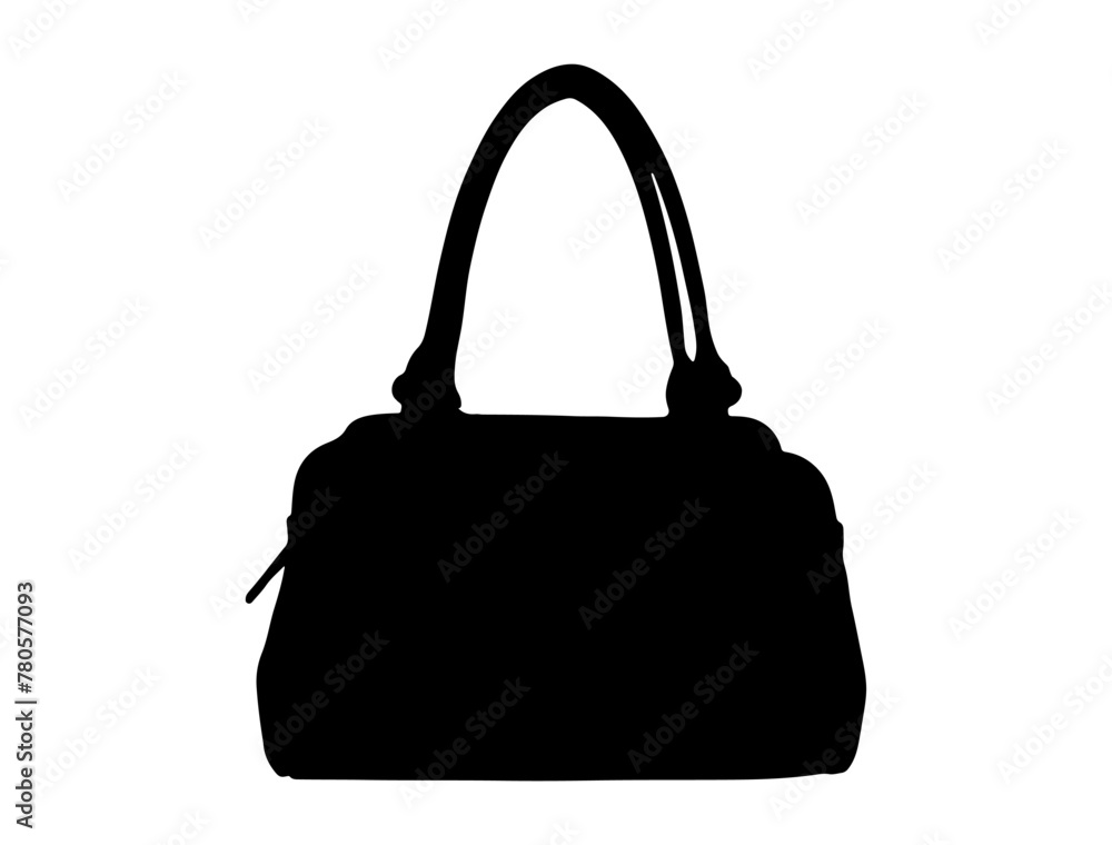 Women bag silhouette vector art Women bag silhouette vector art