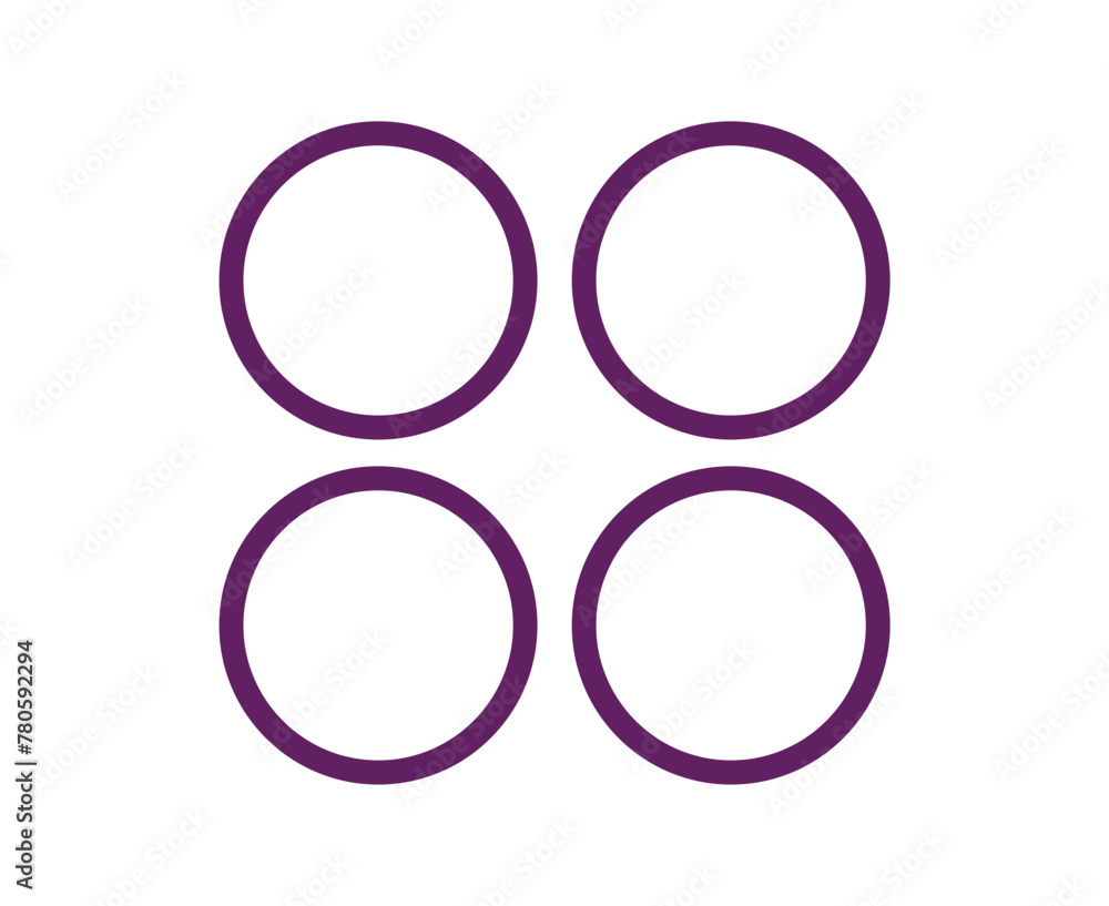 Circle Shape Outline Stroke Collection Symbol Purple Element Vector Graphic Design Illustration Circle Shape Outline Stroke Collection Symbol Purple Element Vector Graphic Design Illustration