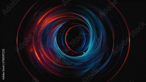 blurry circles light background in red and blue color with contrast of the greens color in the dark gradient background of the full frame blurry circle abstract background of the circles wrapped