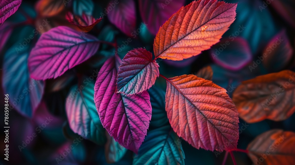 Colorful leaves ,closeup