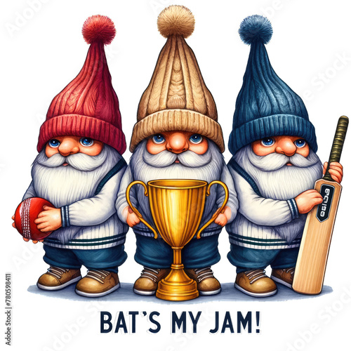 cricket gnome gnome playing sport transparent background