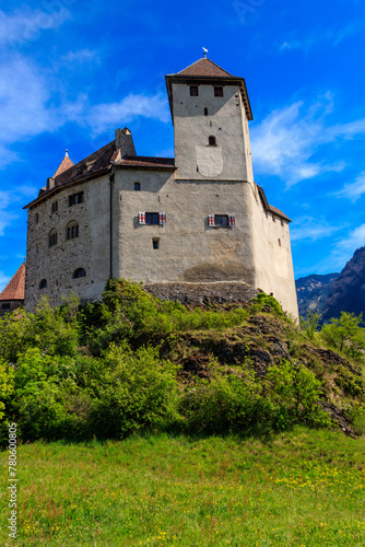 Gutenberg Castle in town of Balzers, Liechtenstein