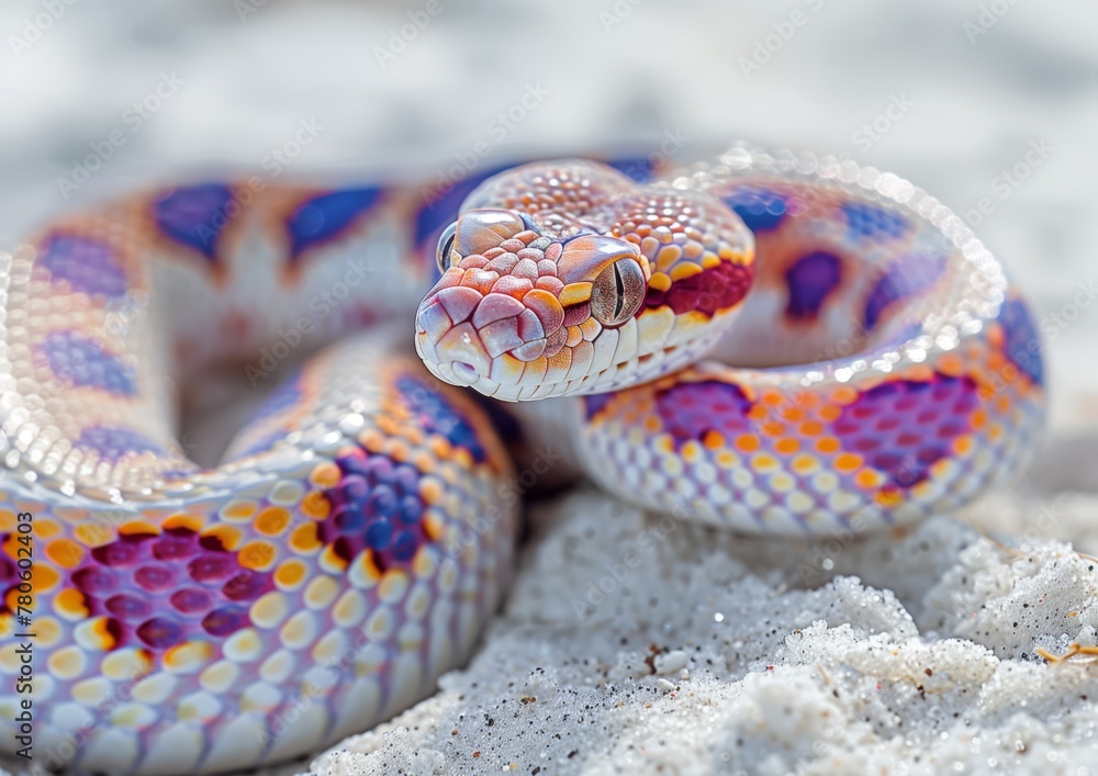 Obraz premium snake in the sand