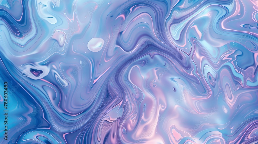 A closeup of swirling patterns in light blue and purple, resembling liquid marble textures, with fluid lines and delicate swirls creating an abstract background for design A closeup of swirling patterns in light blue and purple, resembling liquid marble textures, with fluid lines and delicate swirls creating an abstract background for design
