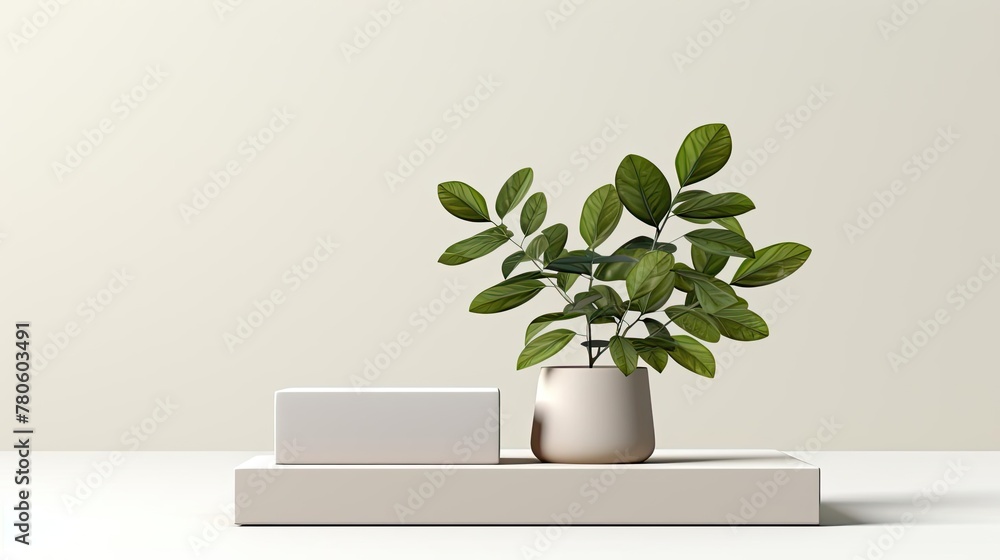 podium design for product display or product stand with leaf ornaments and minimalist background podium design for product display or product stand with leaf ornaments and minimalist background