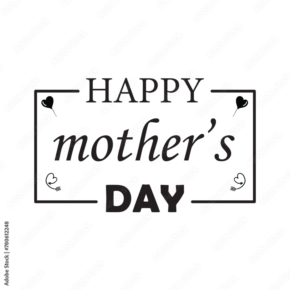 Happy Mother's Day elegant hand written lettering . Modern calligraphy isolated on white background. Vector typography composition for greeting card or poster design. EPS file 151. Happy Mother's Day elegant hand written lettering . Modern calligraphy isolated on white background. Vector typography composition for greeting card or poster design. EPS file 151.