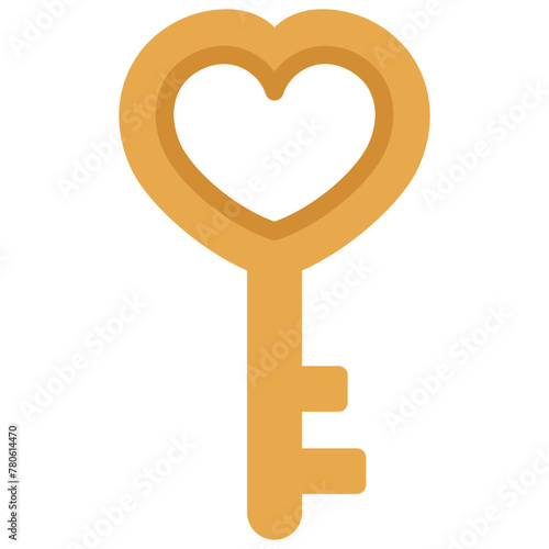 Heart Shape Key Icon