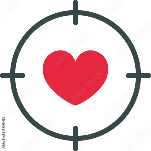 Tracking Love Heart Icon