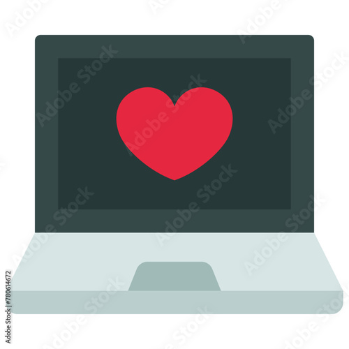 Dating Website Laptop Icon