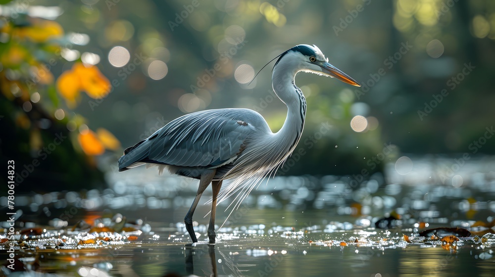 Fototapeta premium Riverine Reflections: Observing Fukushima's Meandering Waters.