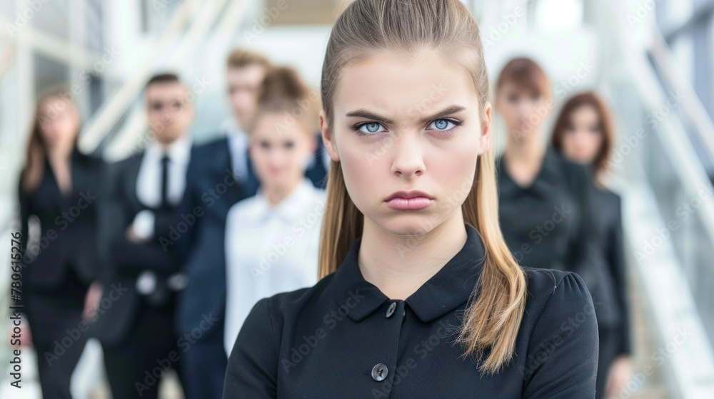 Serious, strict, dedicated business team