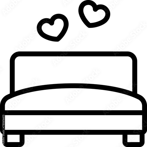 Love Double Bed Icon