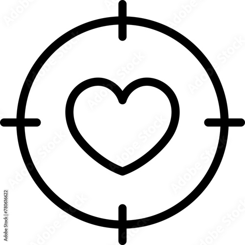Tracking Love Heart Icon