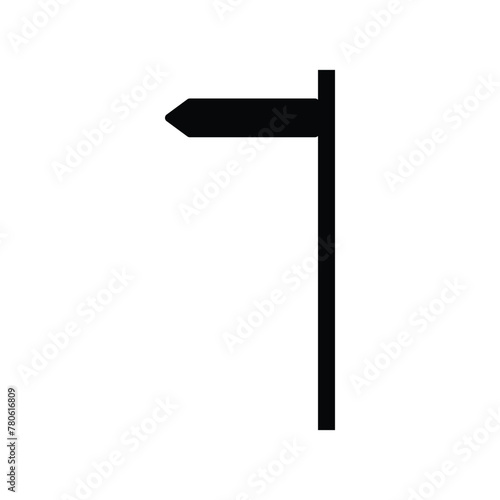signpost icon, vector best flat icon. Signpost icons collection – Flat directional signs isolated on white background. Vector illustration. Eps file 208.