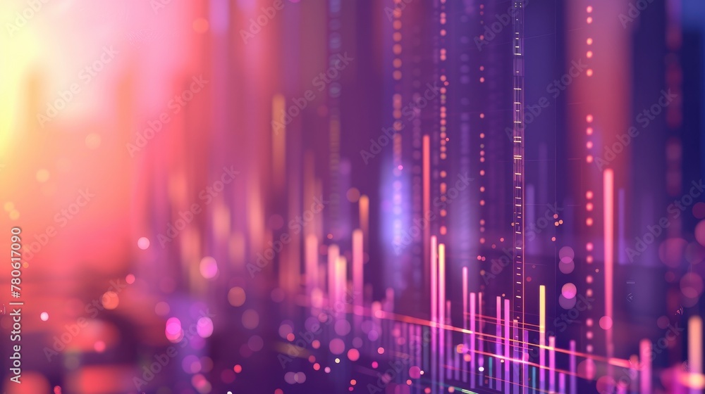A background featuring an abstract digital graph with glowing dots and lines, representing the growth of business data or market trends A background featuring an abstract digital graph with glowing dots and lines, representing the growth of business data or market trends