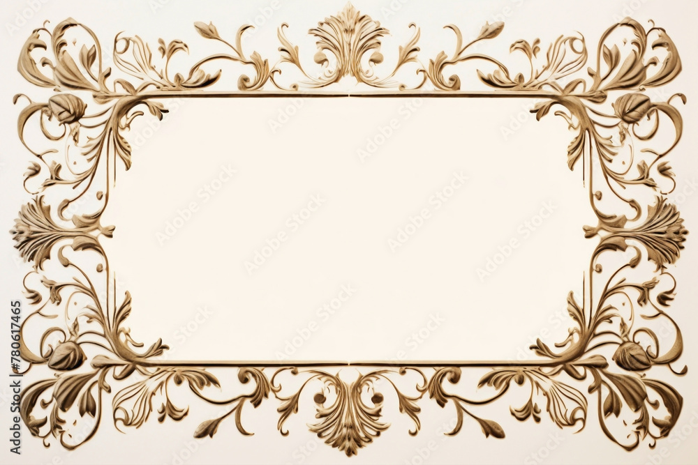 Pristine frame ready for creative text.