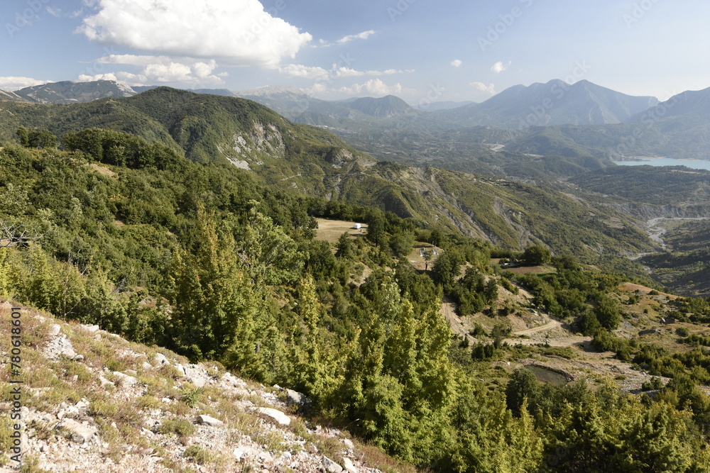 A path through the mountains in National Park Prokletije, Albania A path through the mountains in National Park Prokletije, Albania