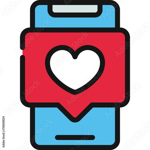 Love Message Mobile Icon