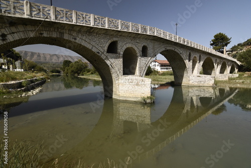 Gorica Bridge in Berat, Albania photo