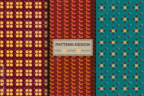Creative and modern fabric, clothing, and seamless pattern design. Vector pattern illustration. (ID: 780619612)