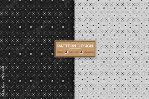 Creative and modern fabric, clothing, and seamless pattern design. Vector pattern illustration. (ID: 780619669)
