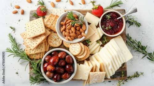 Gourmet Cheese and Cracker Platter.