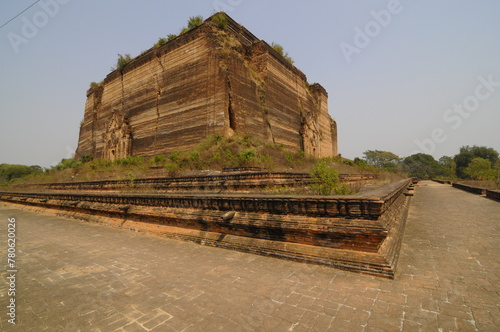Uncompleted pagoda of Mingun, near Mandalay, Sagaing District, Myanmar