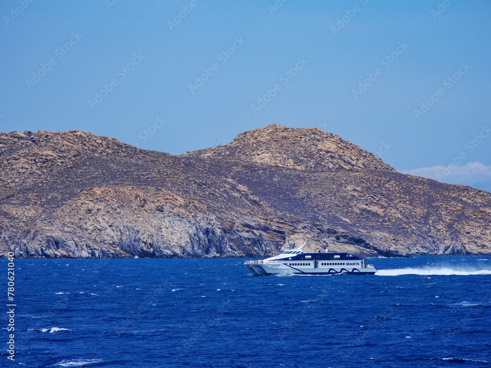 Coast of Delos Island, Cyclades, Greek Islands Coast of Delos Island, Cyclades, Greek Islands